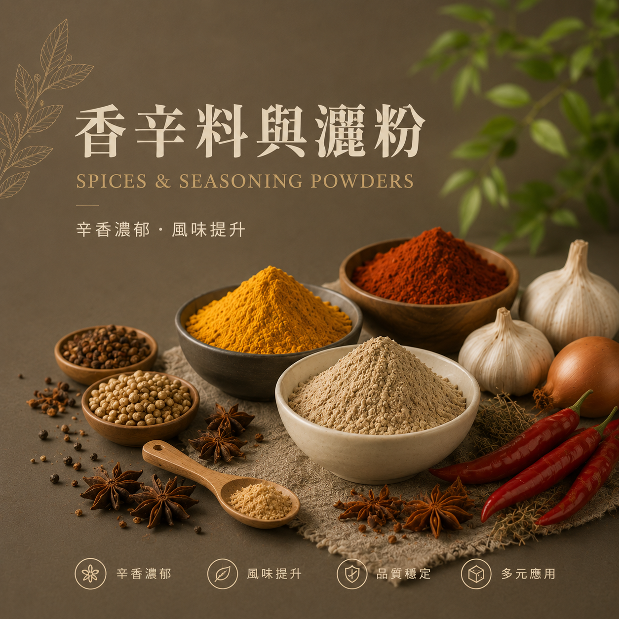 香辛料與灑粉